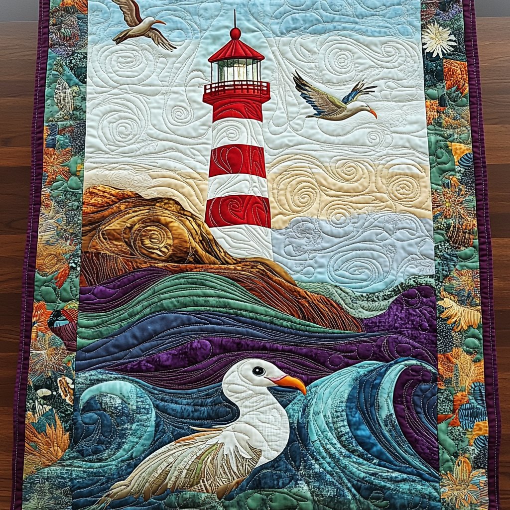 Ocean Guide Table Runner