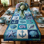 Shell Blocks with Anchor Squares Table Runner