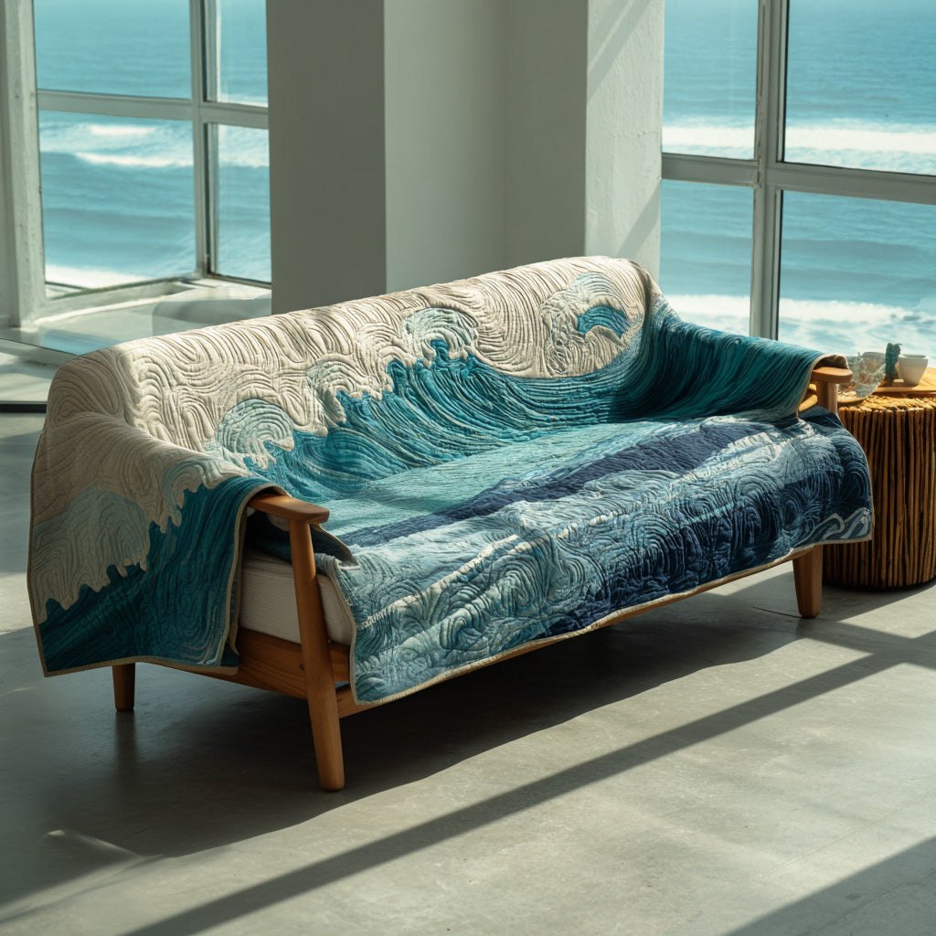 Ocean Wave Sofa Cover