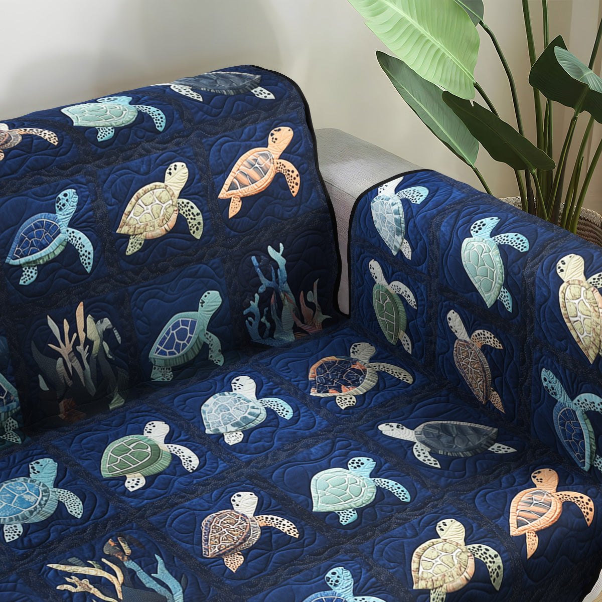 Oceanic Odyssey Sofa Cover