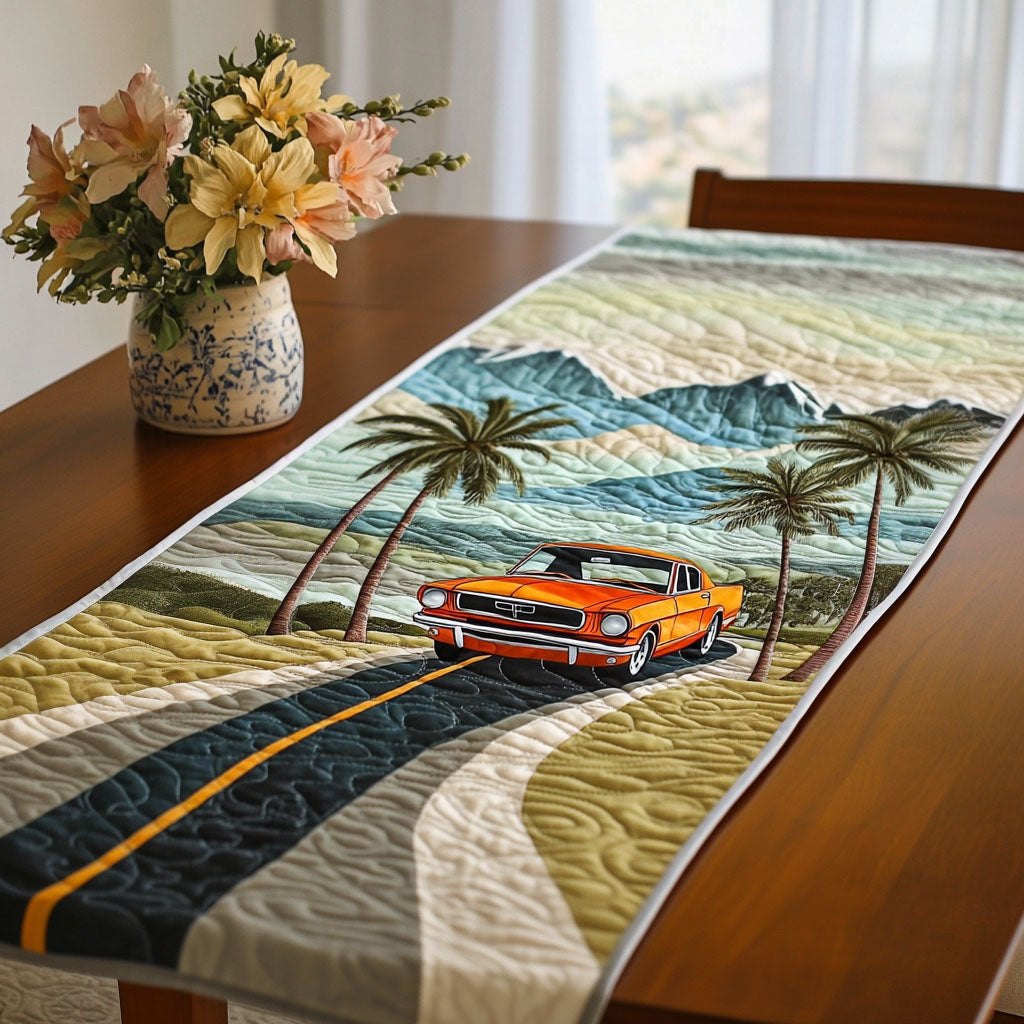 Oceanic Road Trip Table Runner