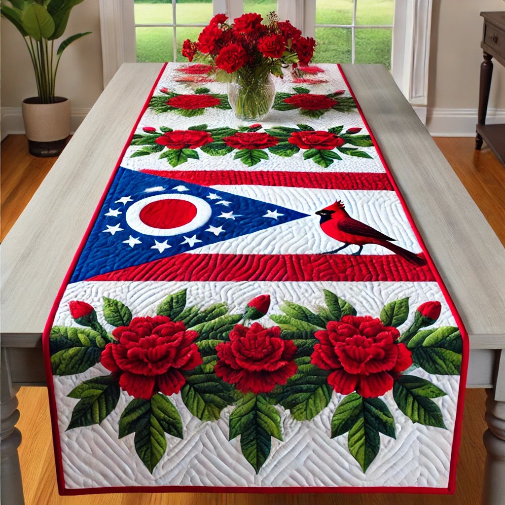 Ohio Bloom Table Runner