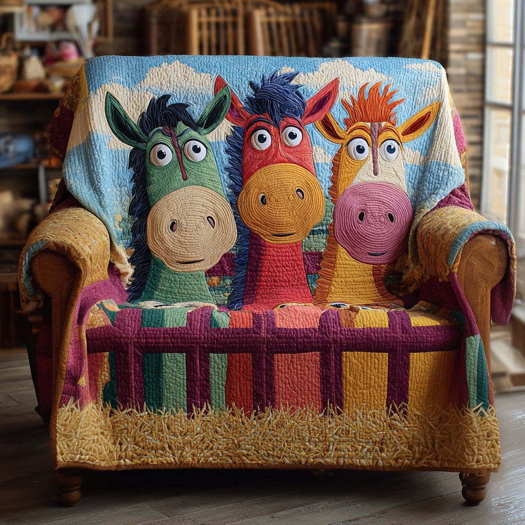 Old Fence Ponnies Sofa Cover