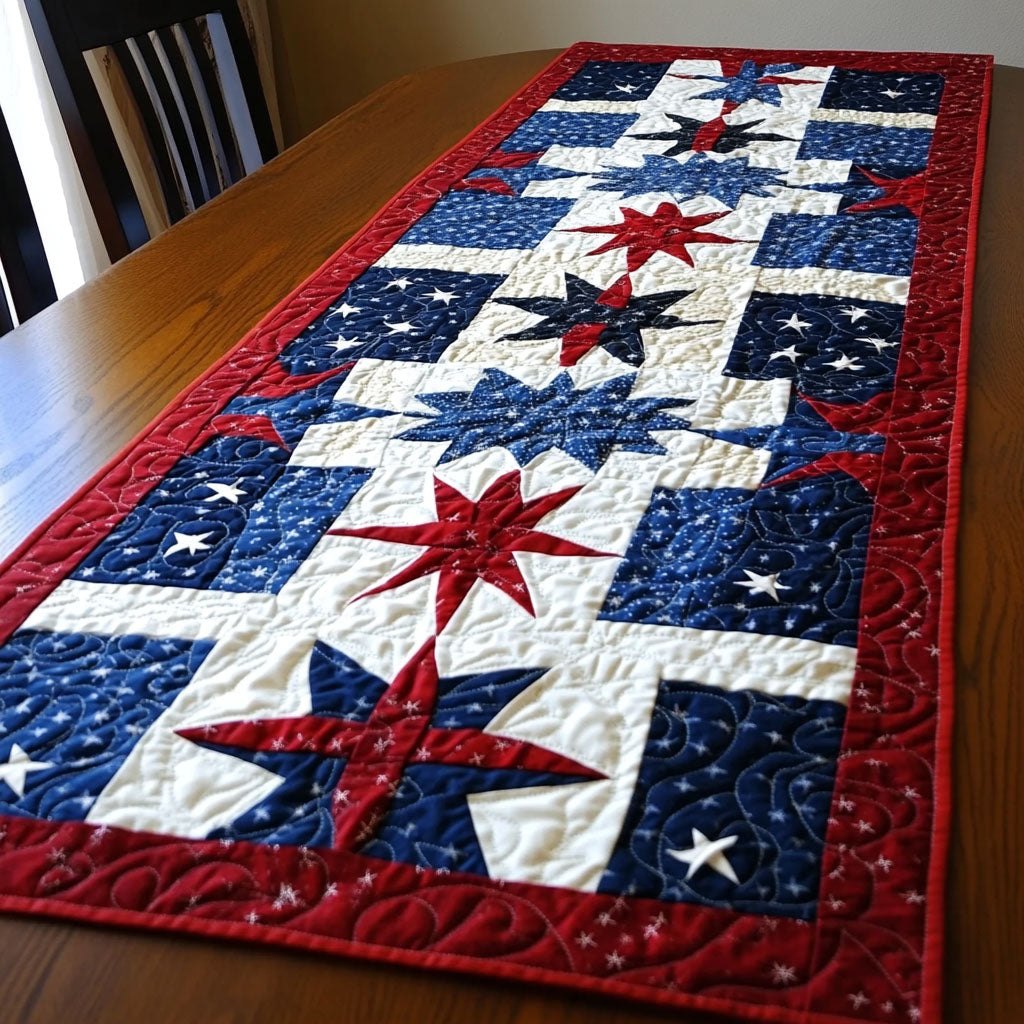 Old Glory Elegance Table Runner