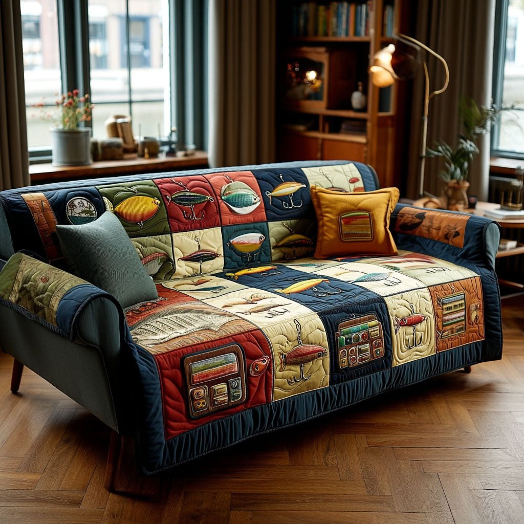 Old Tackle Chest Sofa Cover