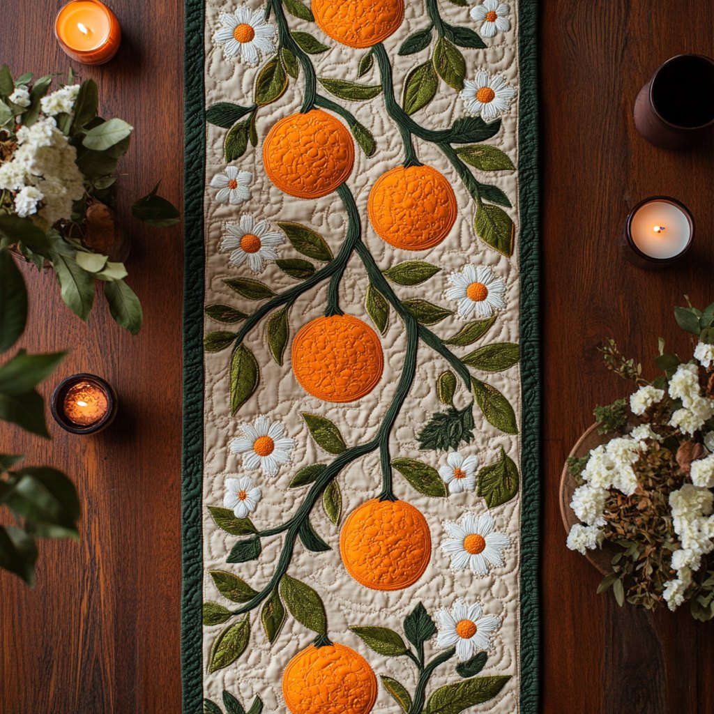 Orange Twist Table Runner