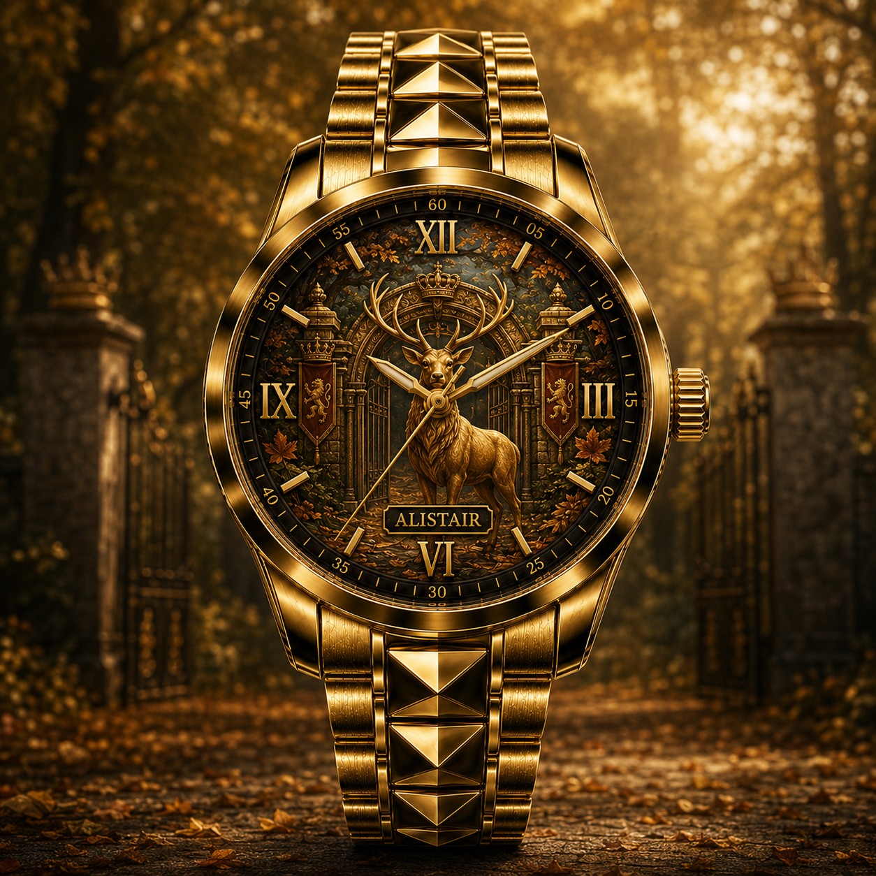 Custom Royal Stag Estate Watch — personalized with a custom name