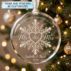 First Christmas Snowflake Rings Christmas Ornament