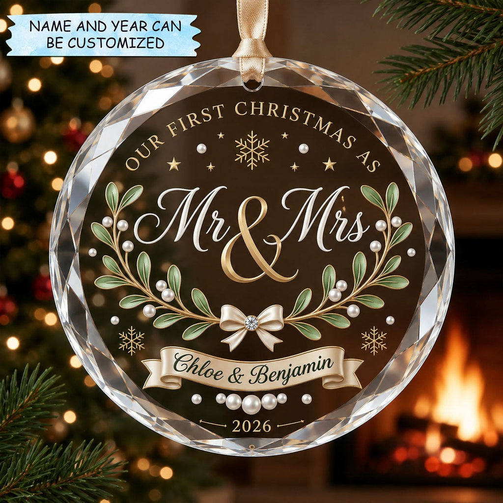 First Christmas Eucalyptus Wreath Christmas Ornament