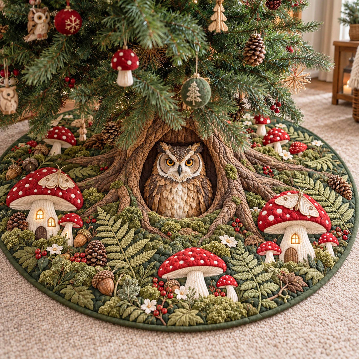Owl Hollow Christmas Tree Skirt