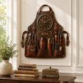 Shoemaker apron Custom Name Wall Clock — personalized with a custom name