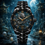 Personalized Pearl Dragon Watch with a custom name set into the design