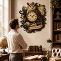 Owl Custom Name Wall Clock — personalized with a custom name