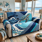Pacific Turtle Waves Sofa Cover