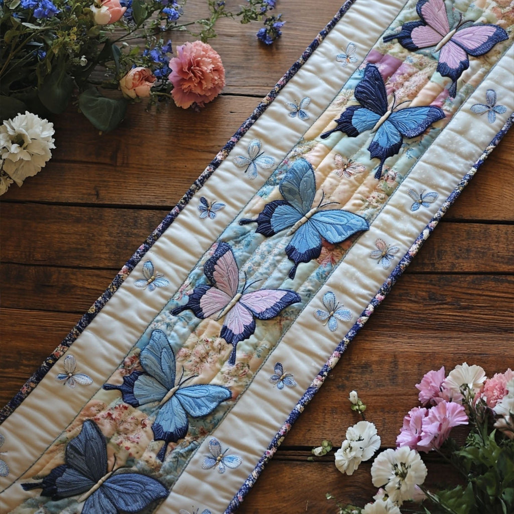 Painted Flutter Table Runner