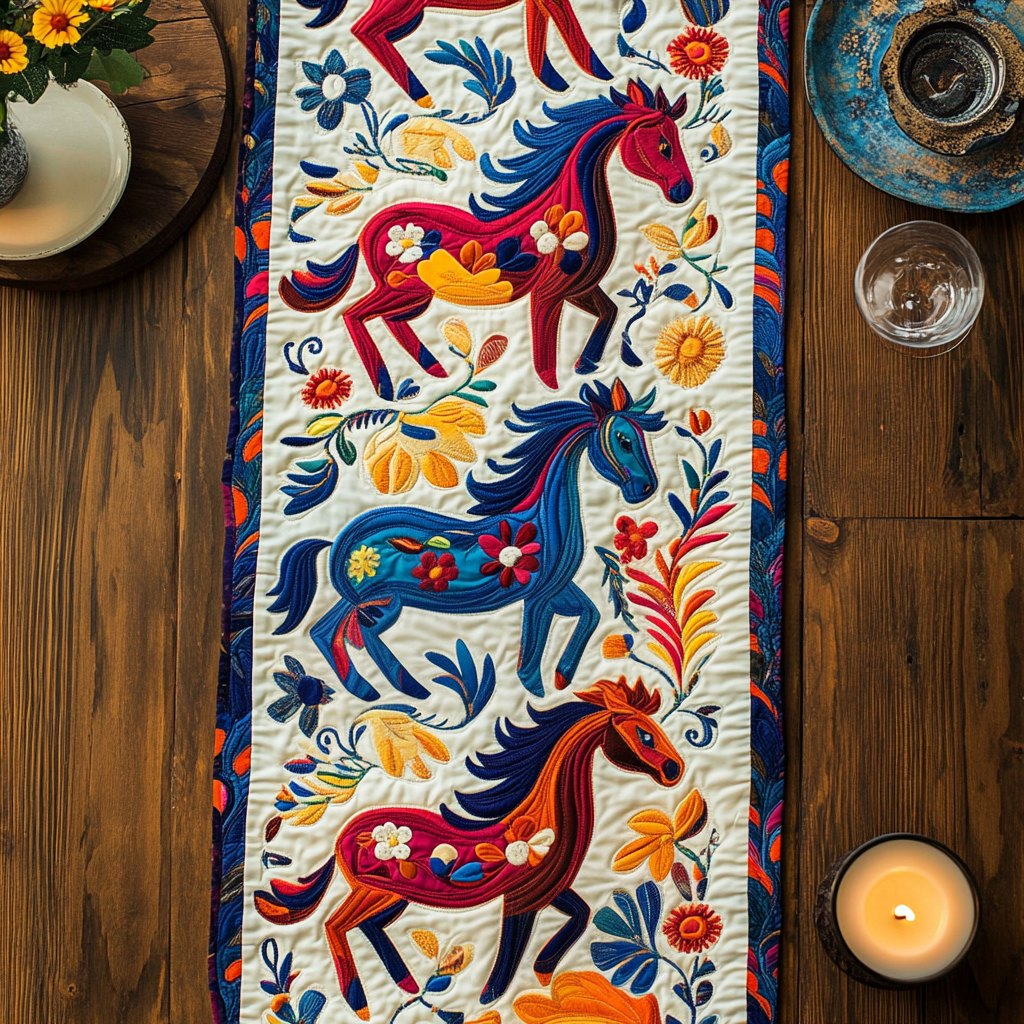 Painted Hooves Table Runner