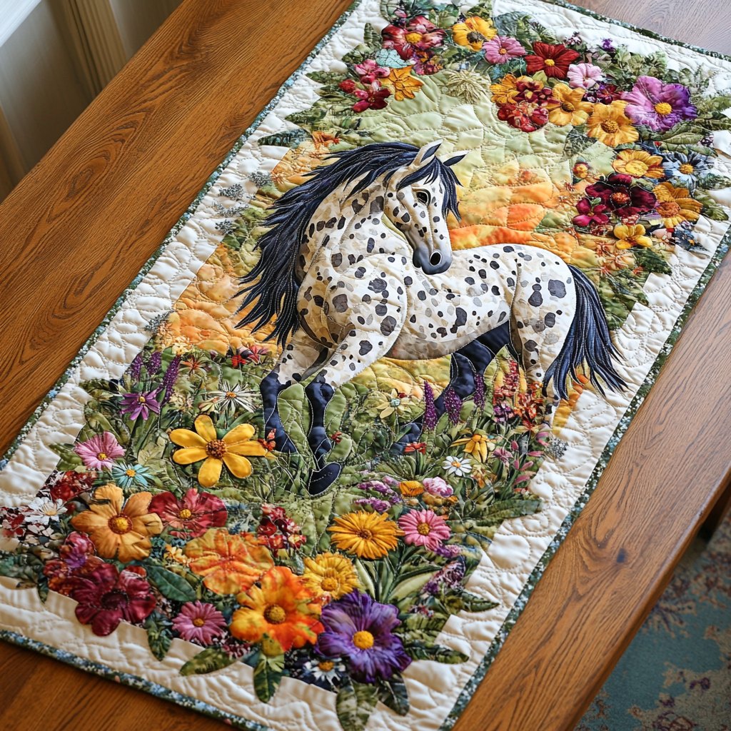 Painted Steed Table Runner