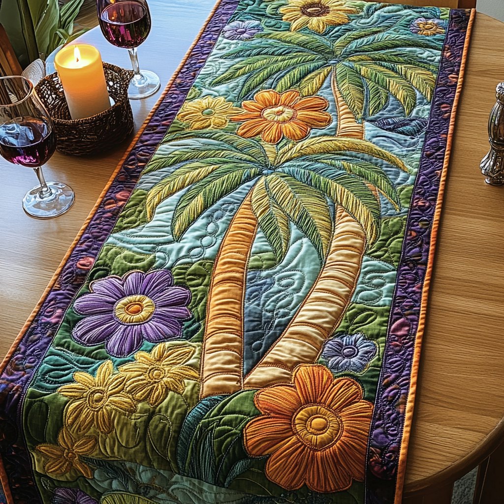 Palm Bliss Table Runner