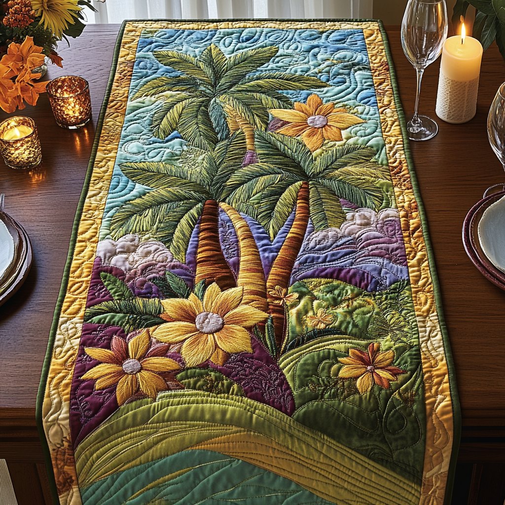 Palm Horizon Table Runner