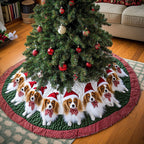 Papillon Holiday Joy Christmas Tree Skirt