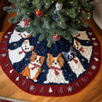 Papillon Xmas Joy Christmas Tree Skirt