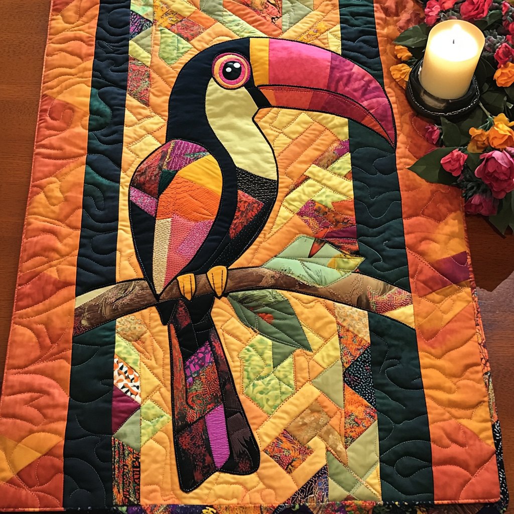 Paradise Bird Table Runner