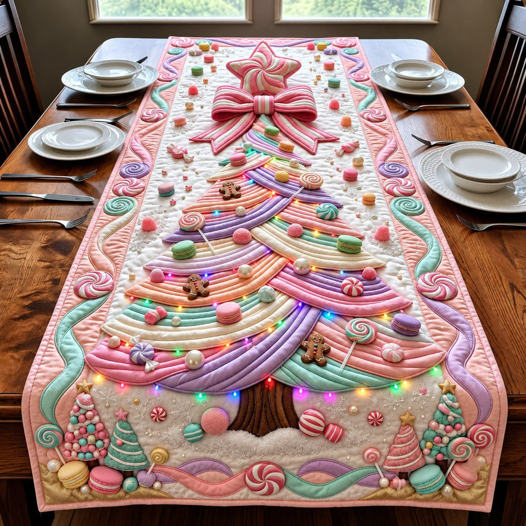 Pastel Candy Tree Table Runner