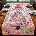 Pastel Candy Tree Table Runner