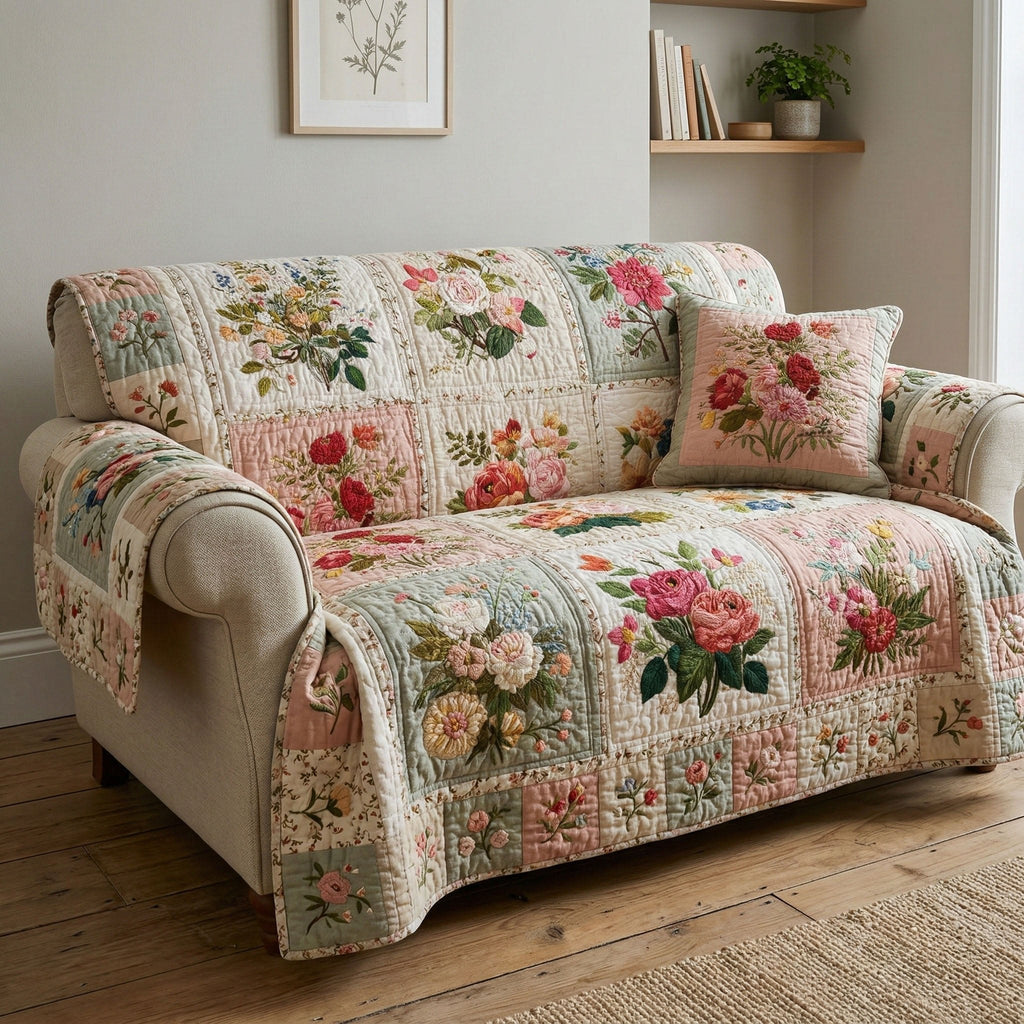 Pastel Garden Keepsake Sofa Cover