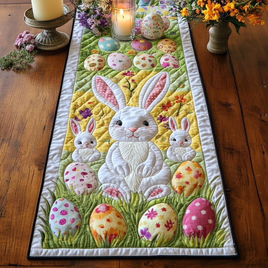 Pastel Hops Table Runner