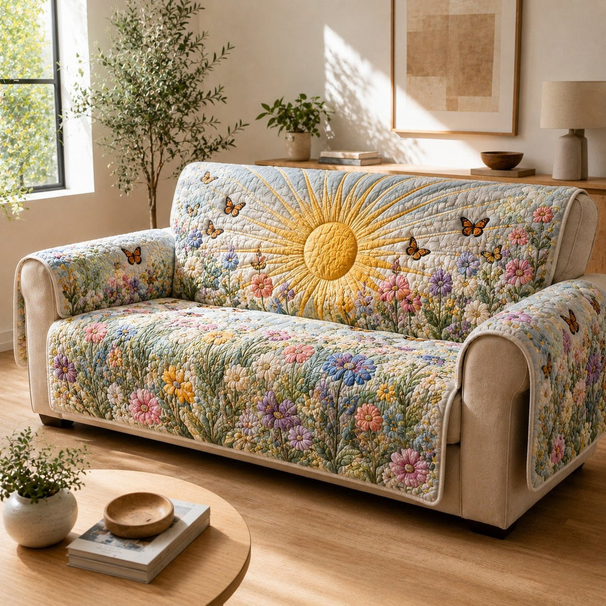 Pastel Monarch Wake Sofa Cover