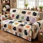 Pastel Purrs Sofa Cover