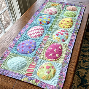 Patterned Easter Egg Blocks Table Runner - Made to Order