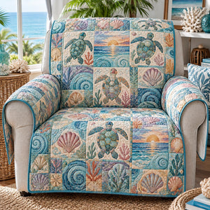 Pastel Turtle Coast Sofa Cover - Made to Order