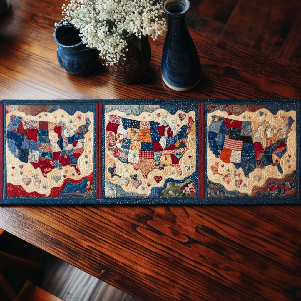 Patchwork America Table Runner