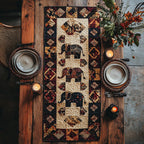Patchwork Elephant Table Runner