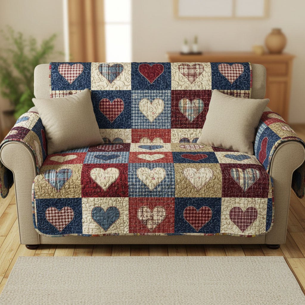 Patchwork Romance Sofa Cover