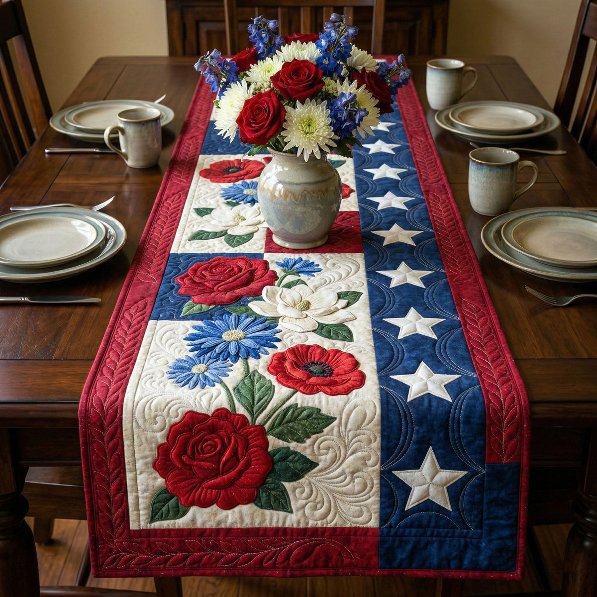 Patriot Meadow Table Runner