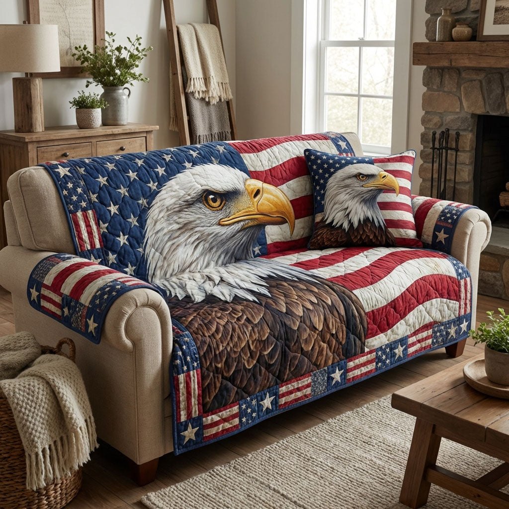 Patriot Wings Sofa Cover