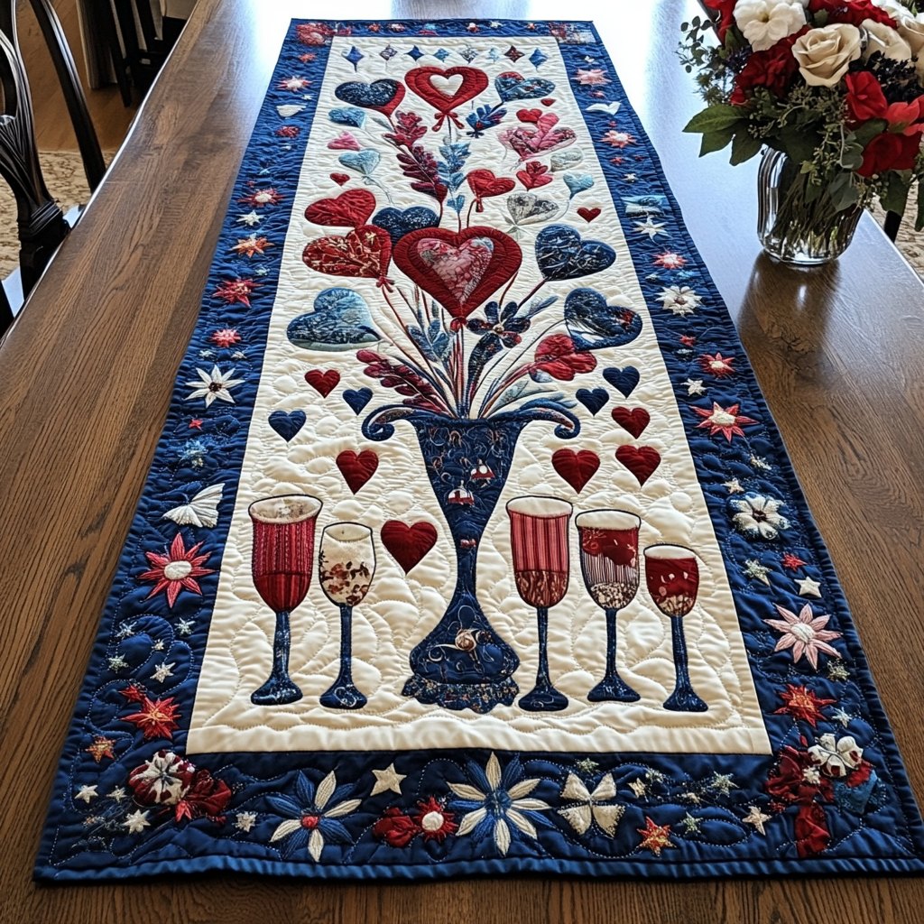 Patriotic Bliss Table Runner