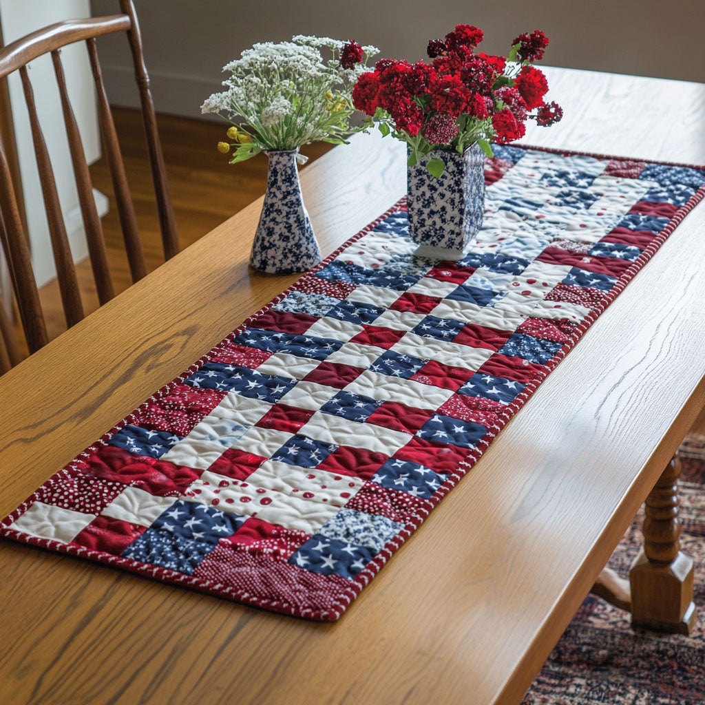 Patriotic Charm Table Runner