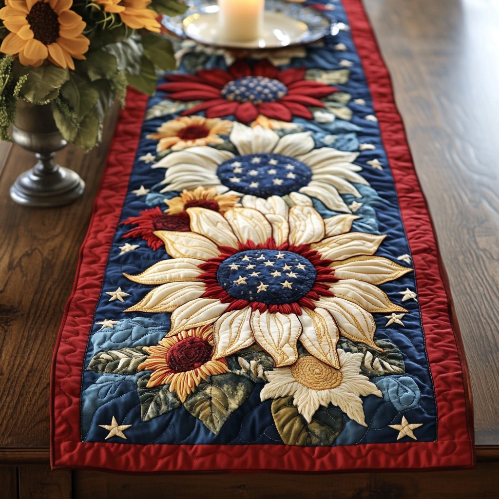 Patriotic Garden Table Runner