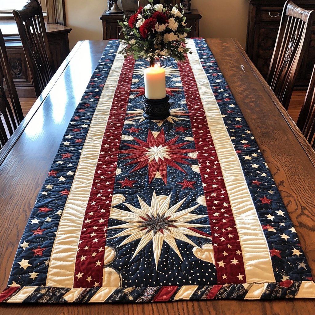 Patriotic Glow Table Runner