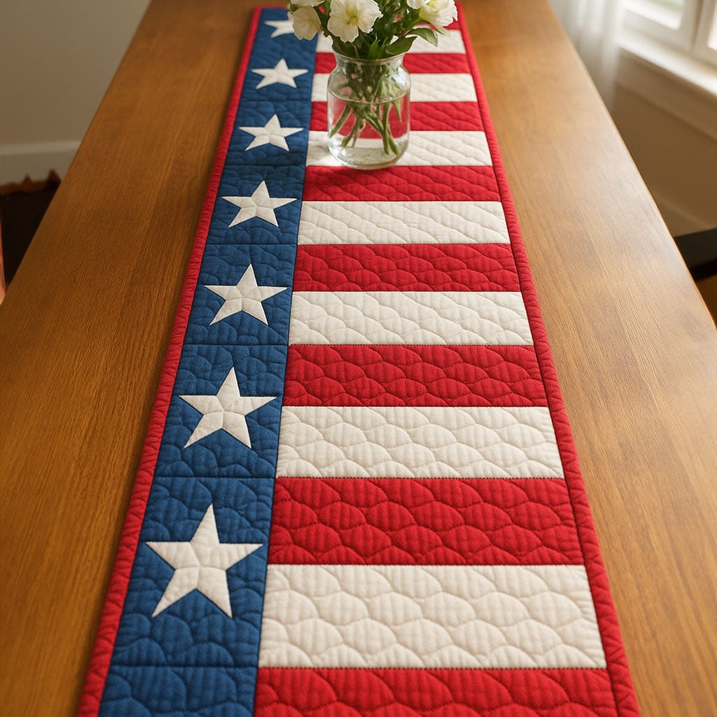Patriotic Pattern Table Runner