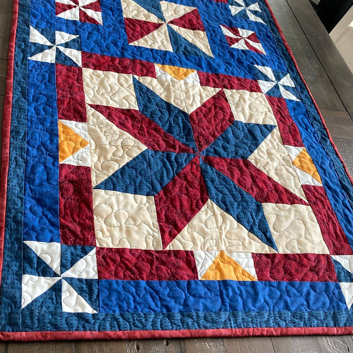 Patriotic Elegance Table Runner