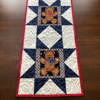 Patriotic Teddy Table Runner