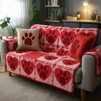 Paw Ember Glow Sofa Cover
