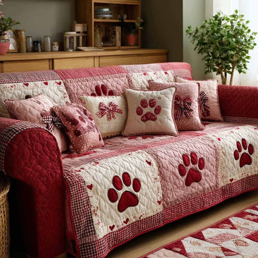 Paw Love Sofa Cover