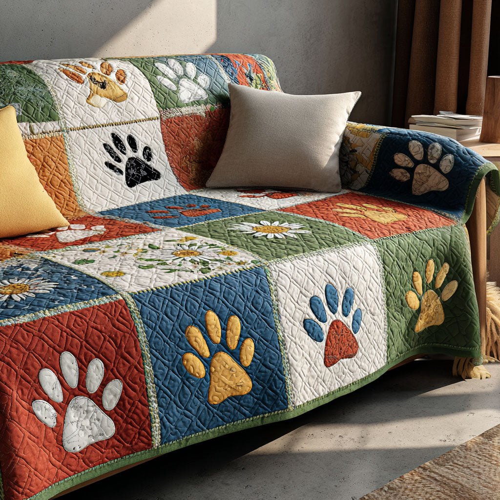 Paw Meadow Breeze Sofa Cover