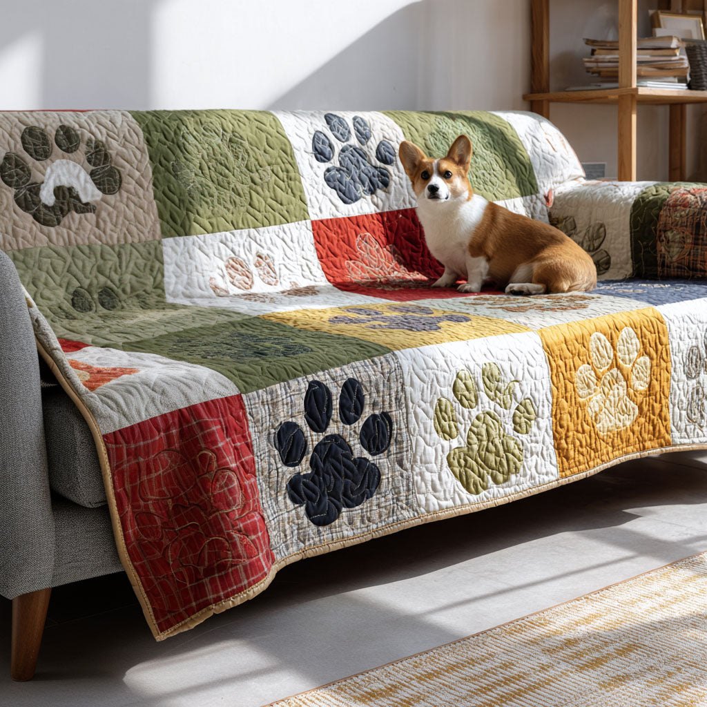 Paw Meadow Dream Sofa Cover